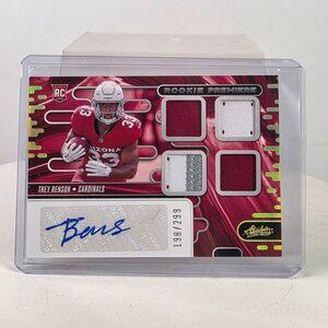 2024 Panini Absolute Trey Benson RPA /299 Auto Patch RC Cardinals NFL